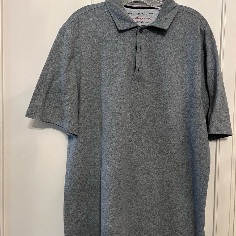 Original Weatherproof Grey Polo Shirt - Men's